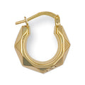 9ct Yellow Gold 16mm Fancy Creoles