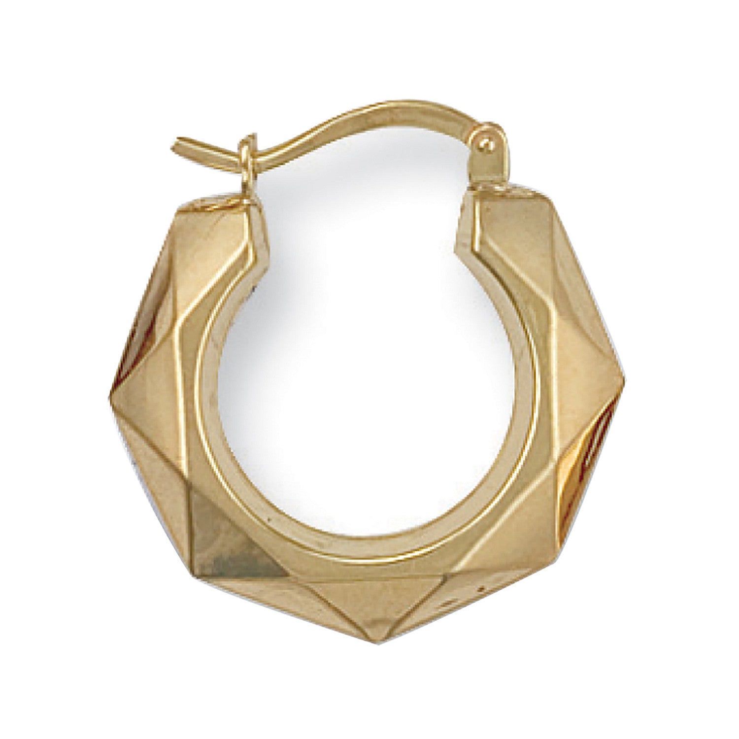 9ct Yellow Gold 19mm Fancy Creoles