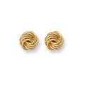 9ct Yellow Gold 10mm Fancy Knot Stud Earrings