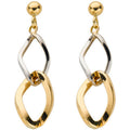 9ct Yellow & White Gold Fancy Drops