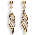 9ct White & Yellow Gold Fancy Drops