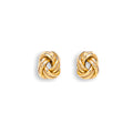 9ct Yellow Gold 9mm Knot Stud Earrings