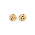 9ct Yellow Gold 10mm Knot Stud Earrings