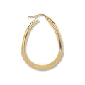 9ct Yellow Gold Pear Shape Half Mesh Earrings