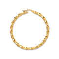 9ct Yellow Gold 46mm Twist Hoop