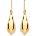 9ct Yellow Gold Pear Shape Drop Earrings