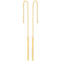 9ct Yellow Gold Chain Drop Threader Earrings