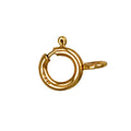 9ct Yellow Gold 6mm Closed Bolt Ring (Pack of 6)