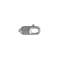 9ct White Gold 11mm Trigger Clasp