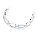 Micro Pave' Oval Links 242 Cubic Zirconia Bracelet 7.5"/19cm