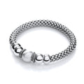 Mesh Ruthenium Finish Fancy Bracelet