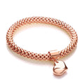 Rose Mesh with Heart Pendant