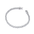 Infinity Tennis Sterling Silver Cubic Zirconia Bracelet