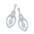 Micro Pave' Teardrop Fancy Earrings