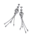 Sterling Silver Fancy Drop Earrings