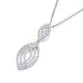 Micro Pave' Fancy Cubic Zirconia Pendant with 18" Chain