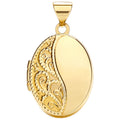 9ct Yellow Gold Oval Shaped Locket