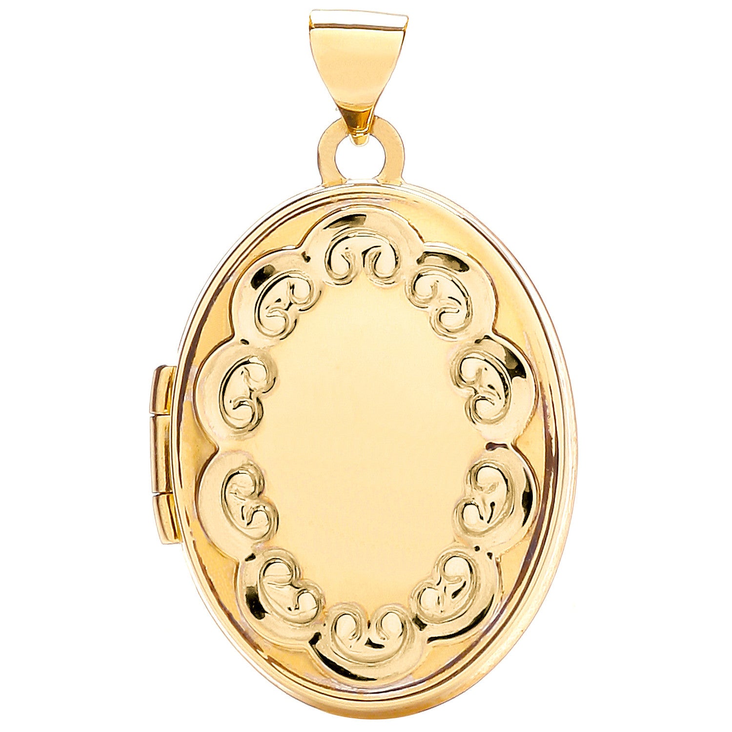 9ct Yellow Gold Oval Shaped Locket
