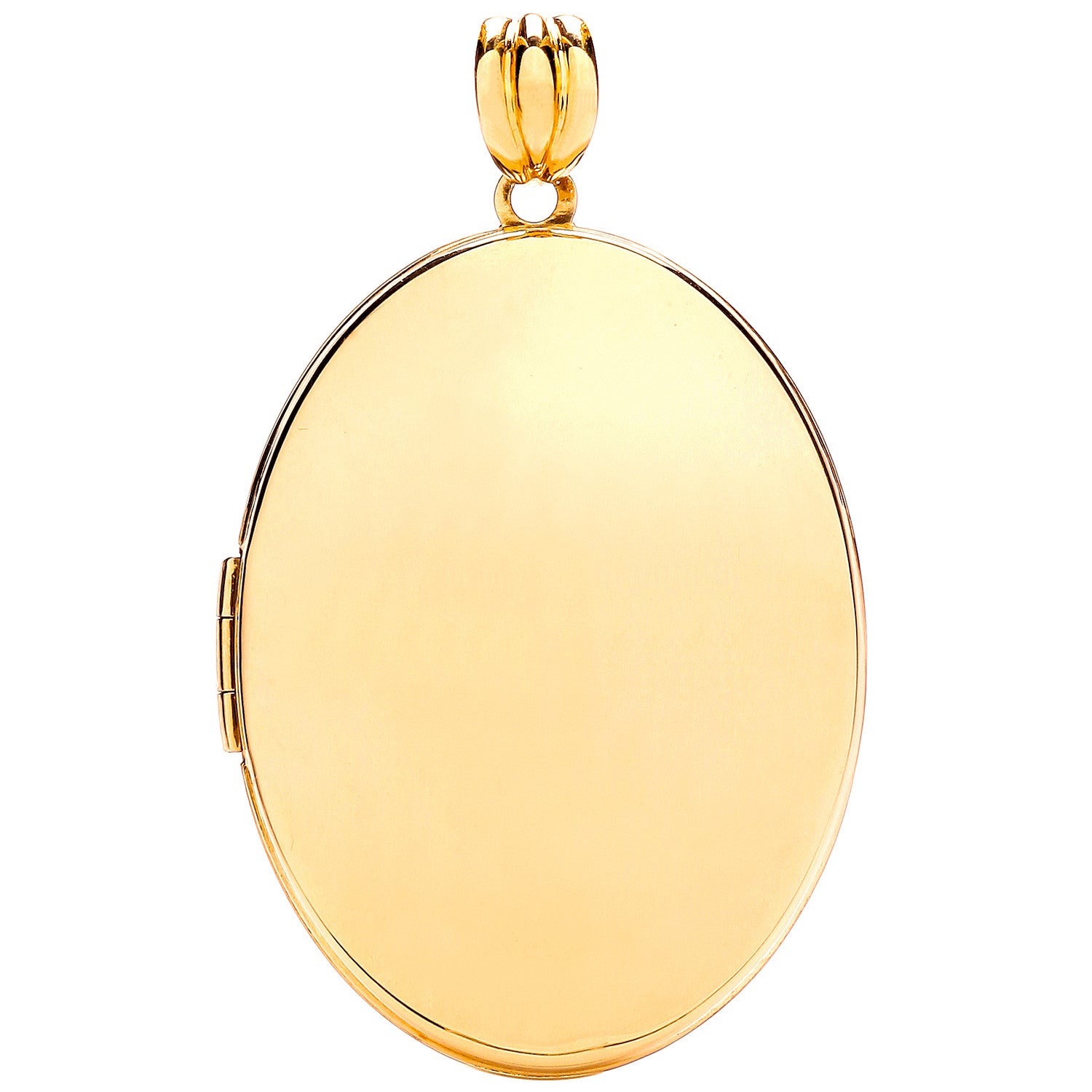 9ct Yellow Gold Oval Plain Locket