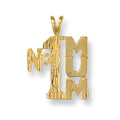 9ct Yellow Gold No:1 Mum Pendant