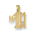 9ct Yellow Gold No:1 Mum Pendant