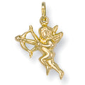 9ct Yellow Gold Cupid Pendant