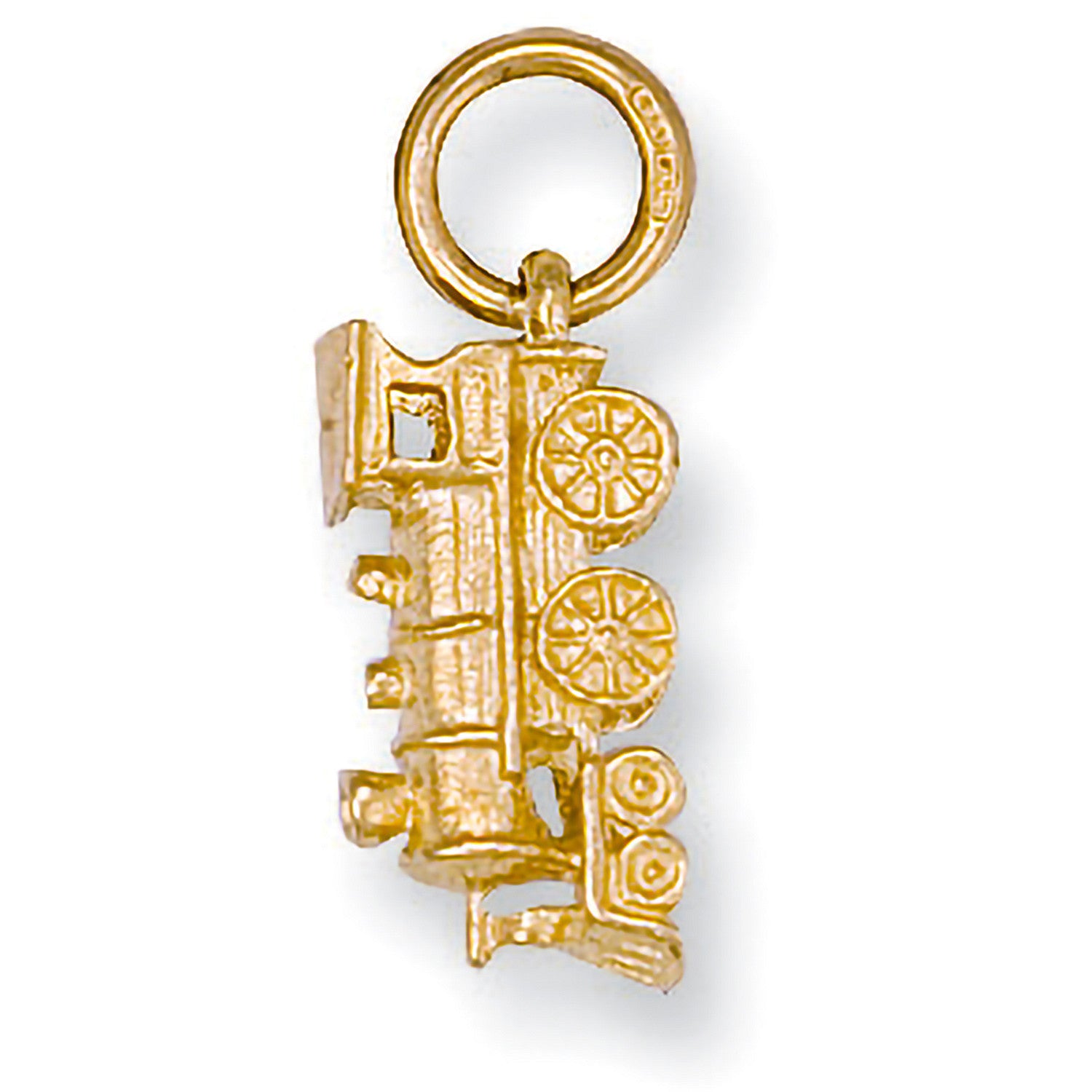 9ct Yellow Gold Train Pendant