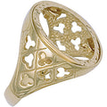 9ct Yellow Gold (Full) Fancy Sides Sovereign Ring