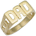 9ct Yellow Gold ID Sides Dad Ring