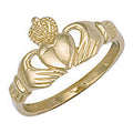 9ct Yellow Gold Baby Claddagh Ring