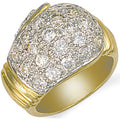 9ct Yellow Gold Cubic Zirconia Boxing Glove Ring