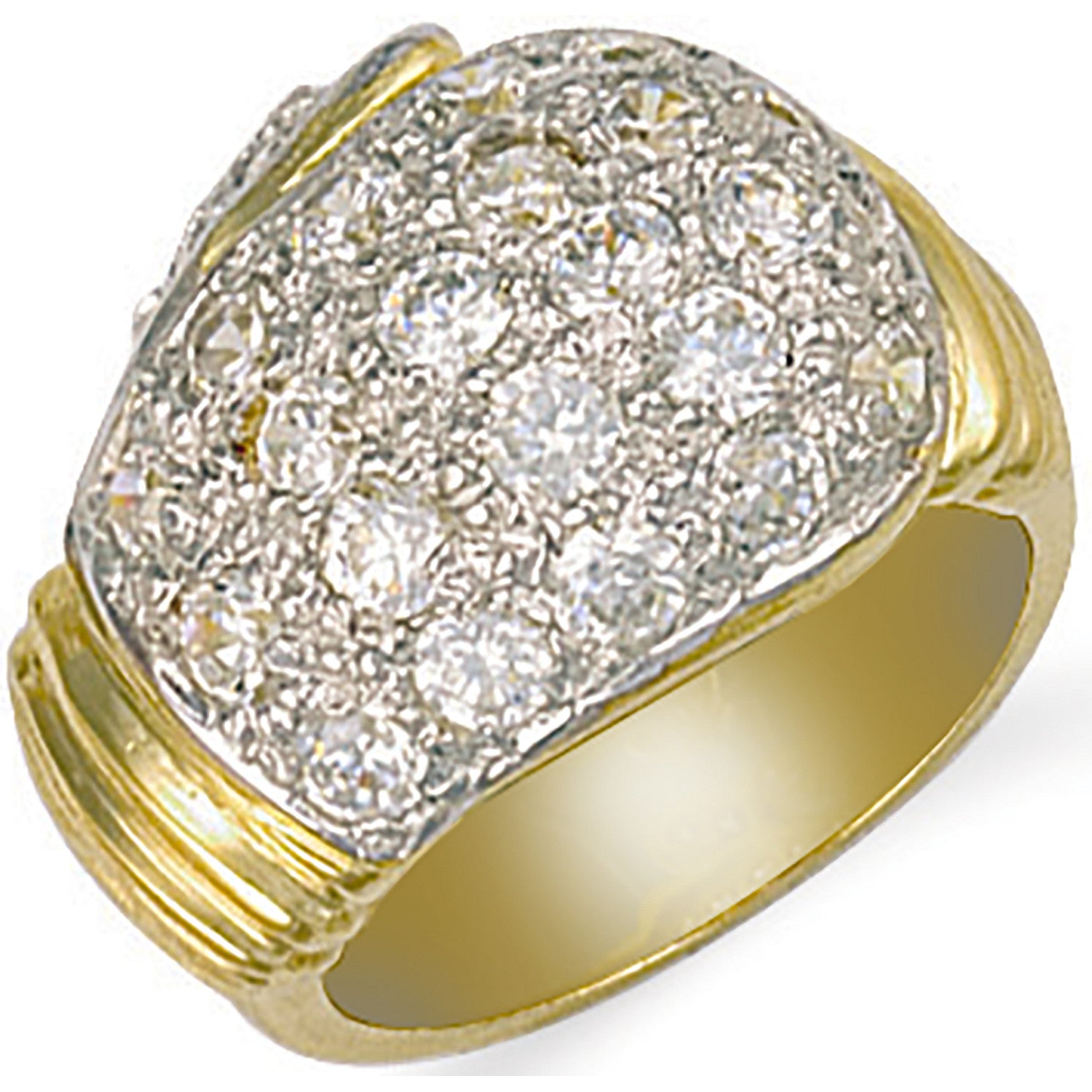 9ct Yellow Gold Cubic Zirconia Boxing Glove Ring