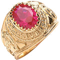 9ct Yellow Gold Red Cubic Zirconia Baby Collage Ring