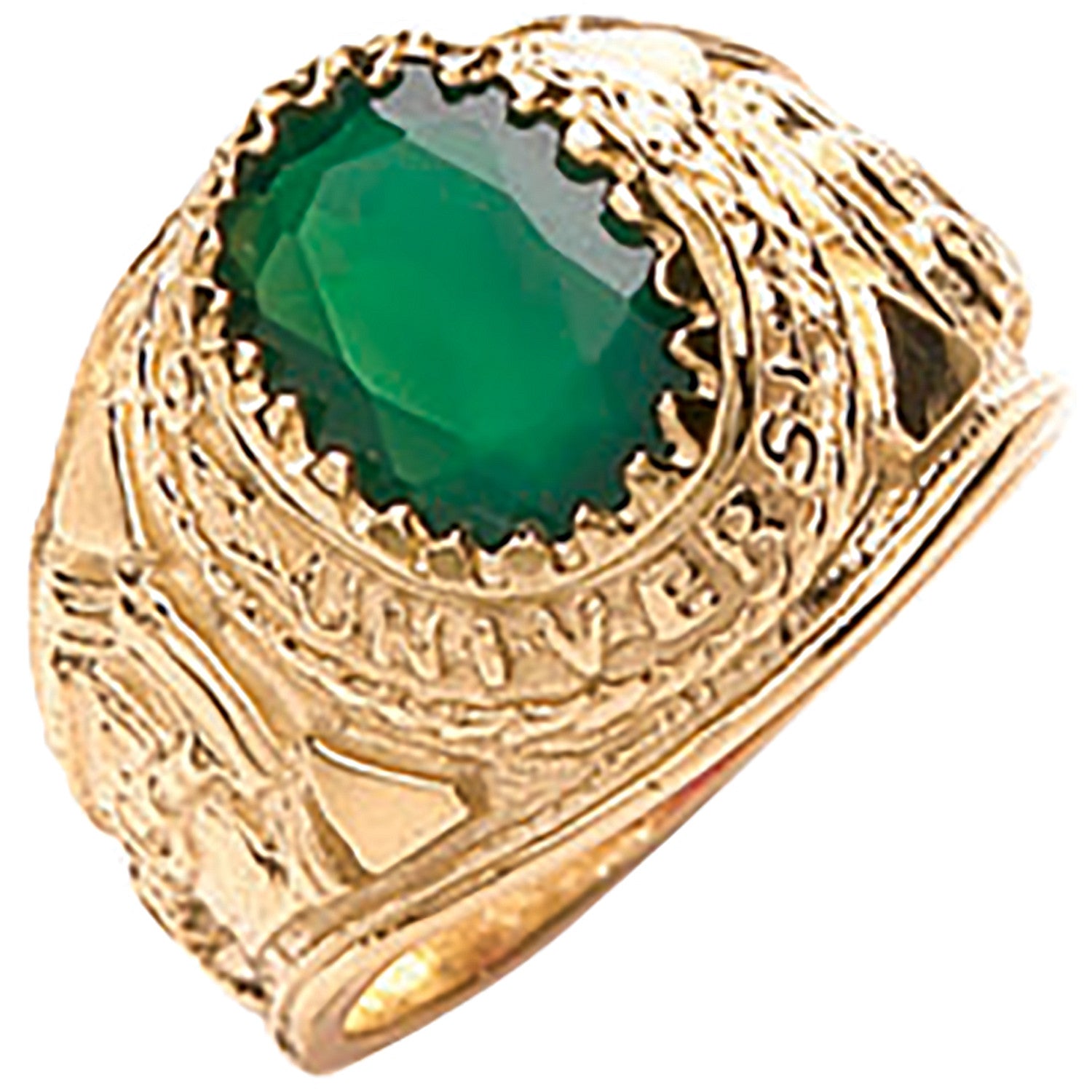 9ct Yellow Gold Green Cubic Zirconia Baby Collage Ring