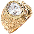 9ct Yellow Gold Clear Cubic Zirconia Baby Collage Ring