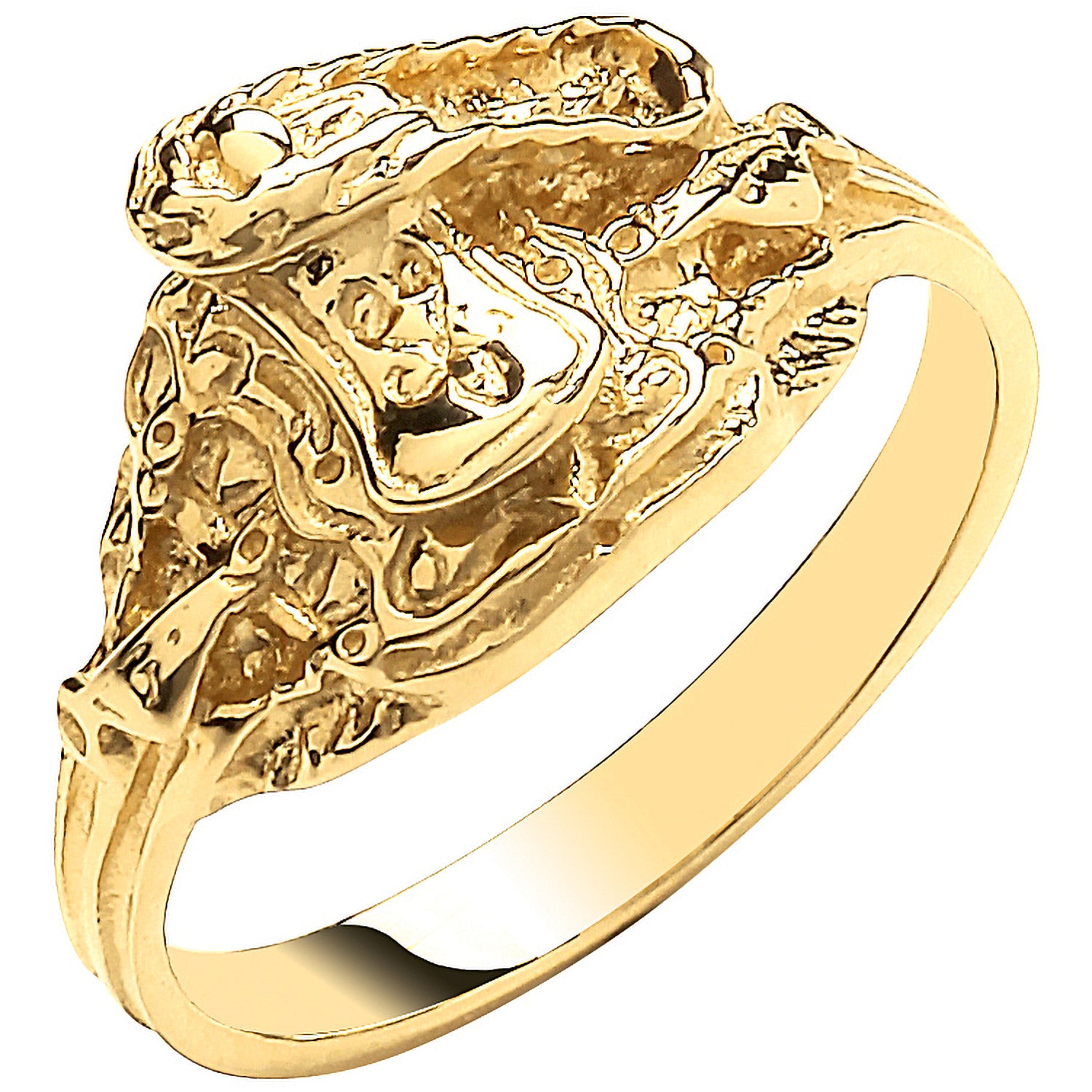9ct Yellow Gold Saddle Baby Ring