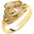 9ct Yellow Gold Saddle Baby Ring