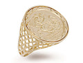 9ct Yellow Gold (Half) Coin Ring