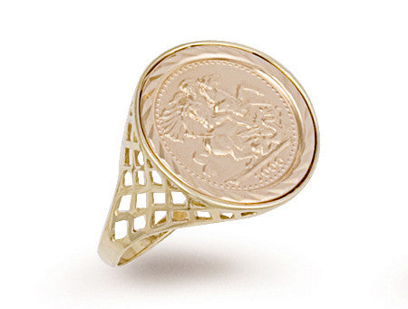 9ct Yellow Gold (Tenth) Coin Ring