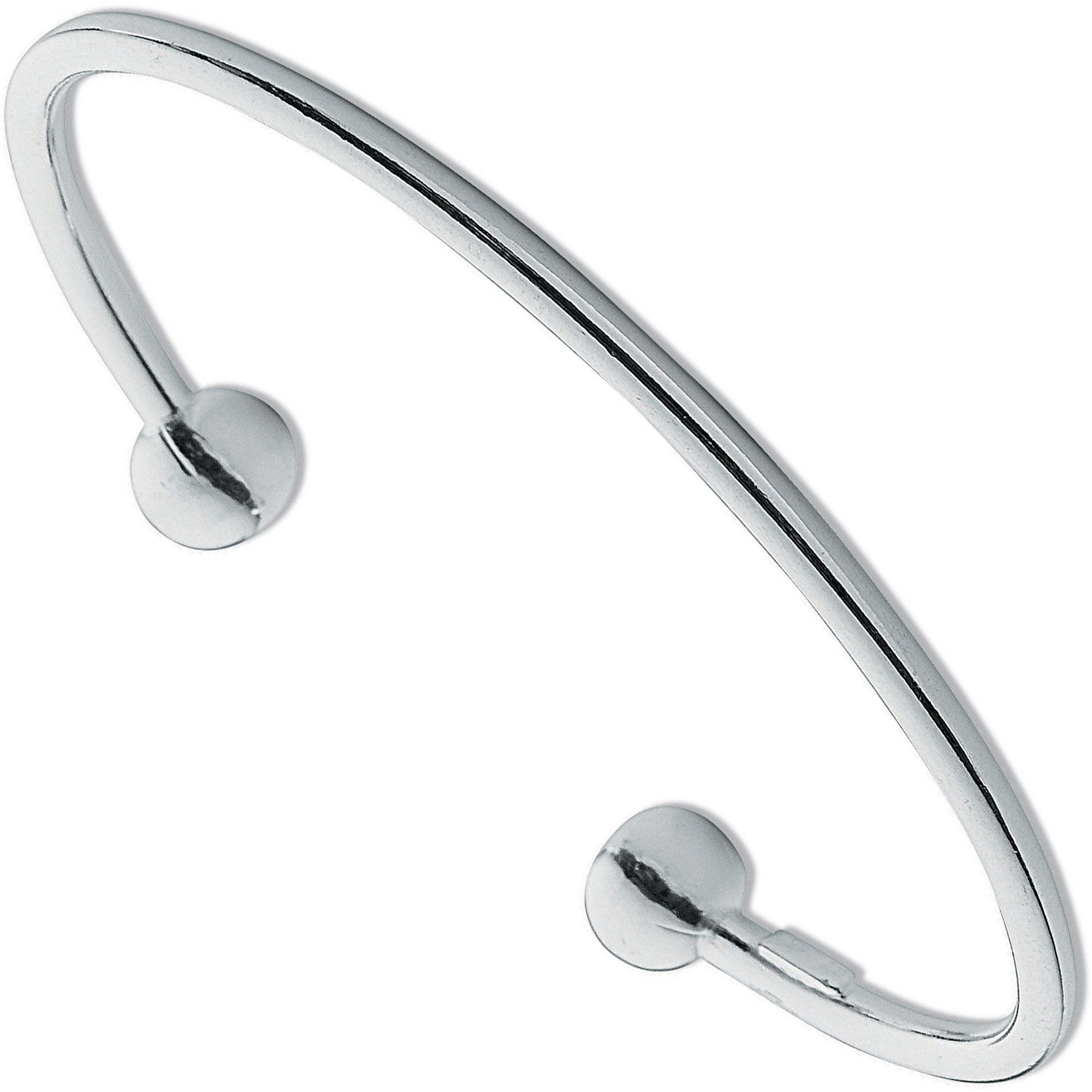 Sterling Silver 3mm Torgue Ladies Bangle