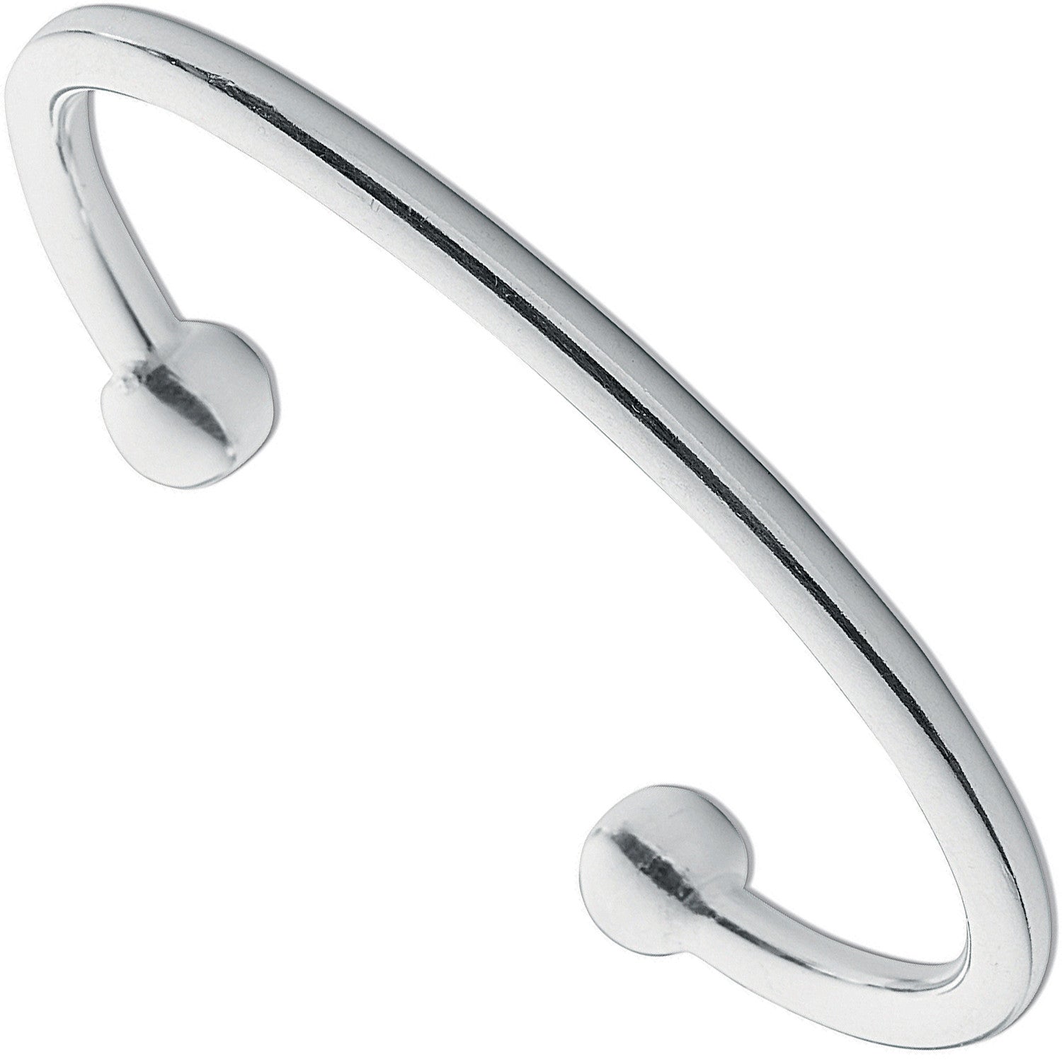 Sterling Silver 5mm Torgue Bangle