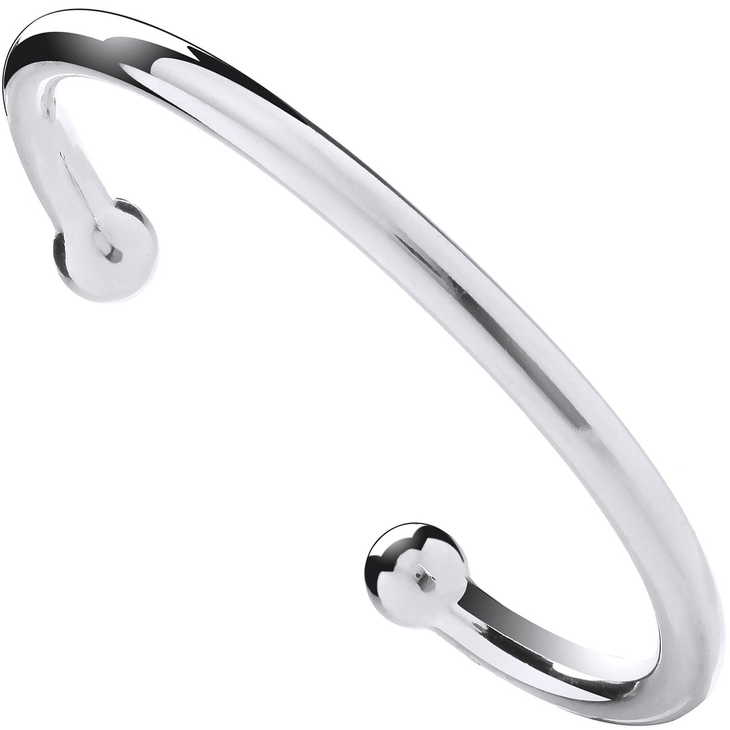 Sterling Silver 6mm Gents Torgue Bangle