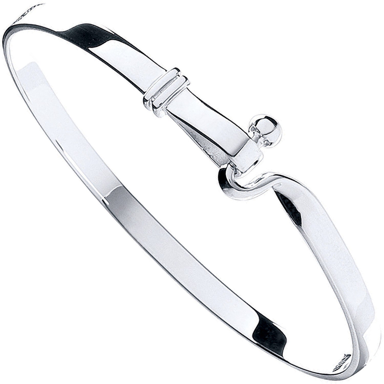 Sterling Silver Hook Bangle