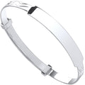 Sterling Silver Baby Expandable ID Bangle