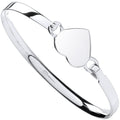 Sterling Silver Maiden Heart Bangle