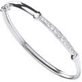 Sterling Silver Baby Cubic Zirconia Bangle