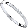 Sterling Silver Baby Cubic Zirconia Bangle