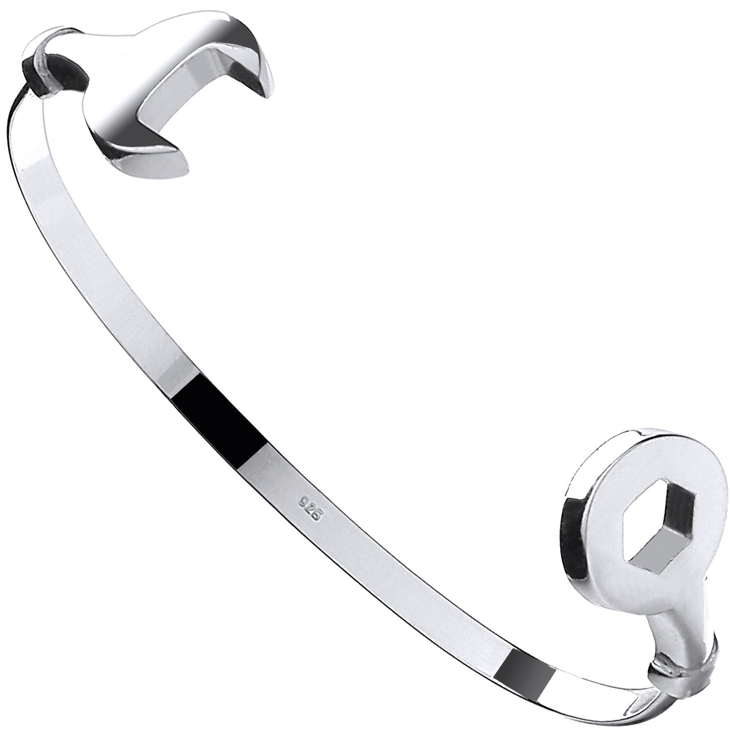 Sterling Silver Baby Spanner Bangle