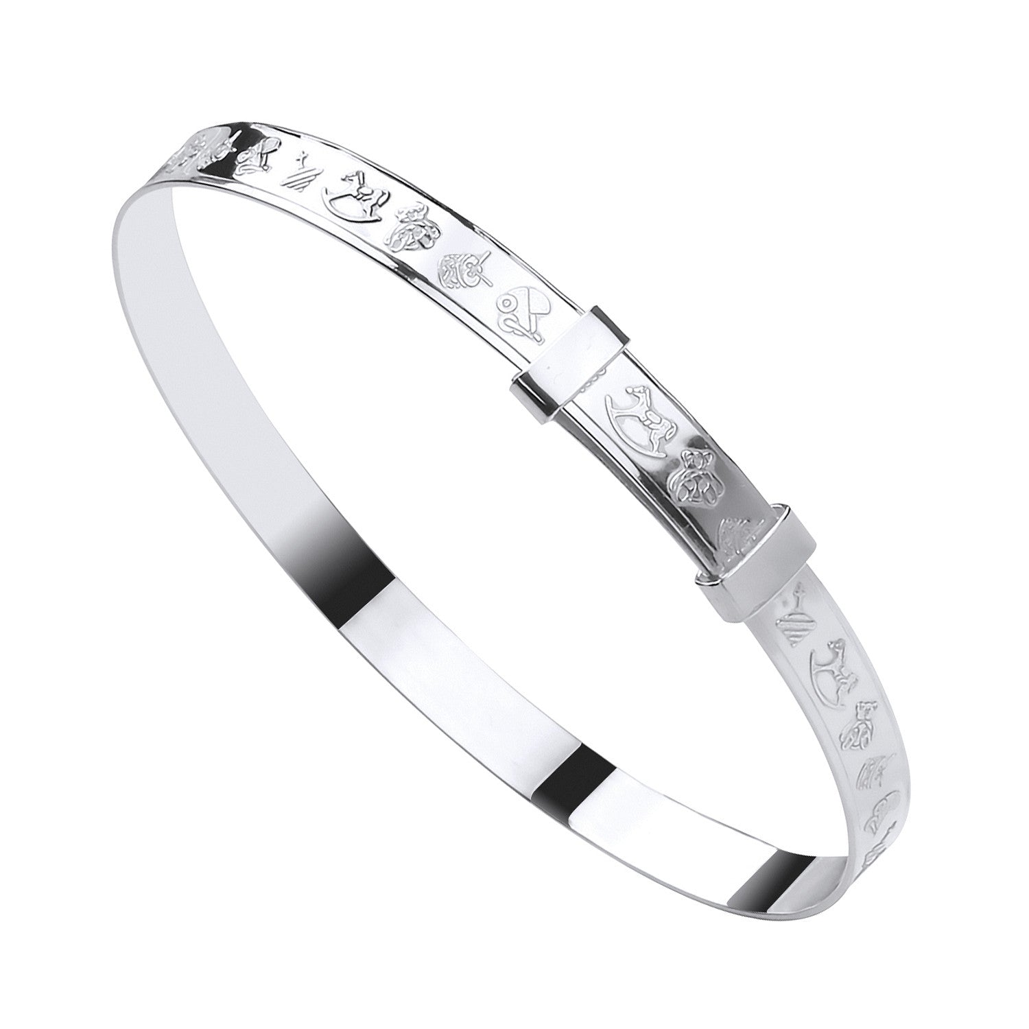 Sterling Silver Expandable Baby Bangle