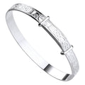 Sterling Silver Celtic Claddagh Expandable Baby Bangle